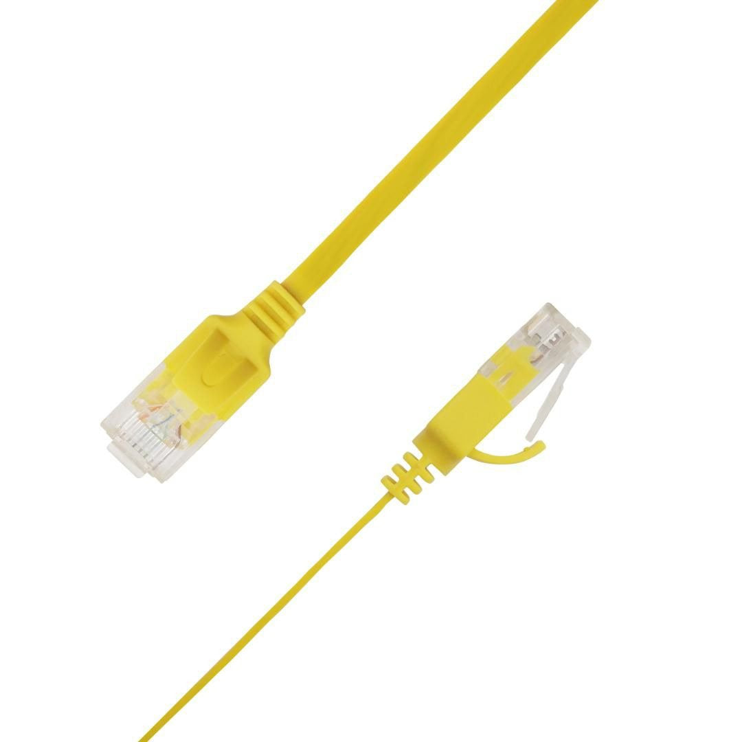 EAN 7072662028732 - LinkIT UTP-FL6A-00200-GL cable de red Amarillo 2 m Cat6a U/UTP (UTP) imagen 1