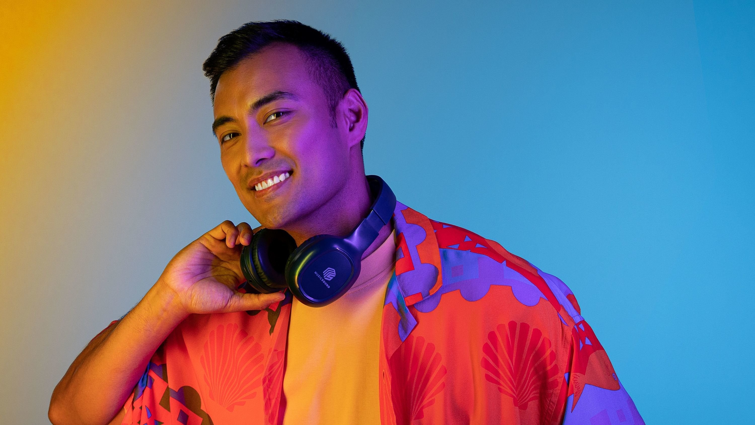 EAN 8018080412059 - Music Sound 8018080412059 Inalámbrico Diadema Llamadas/Música Azul imagen 3