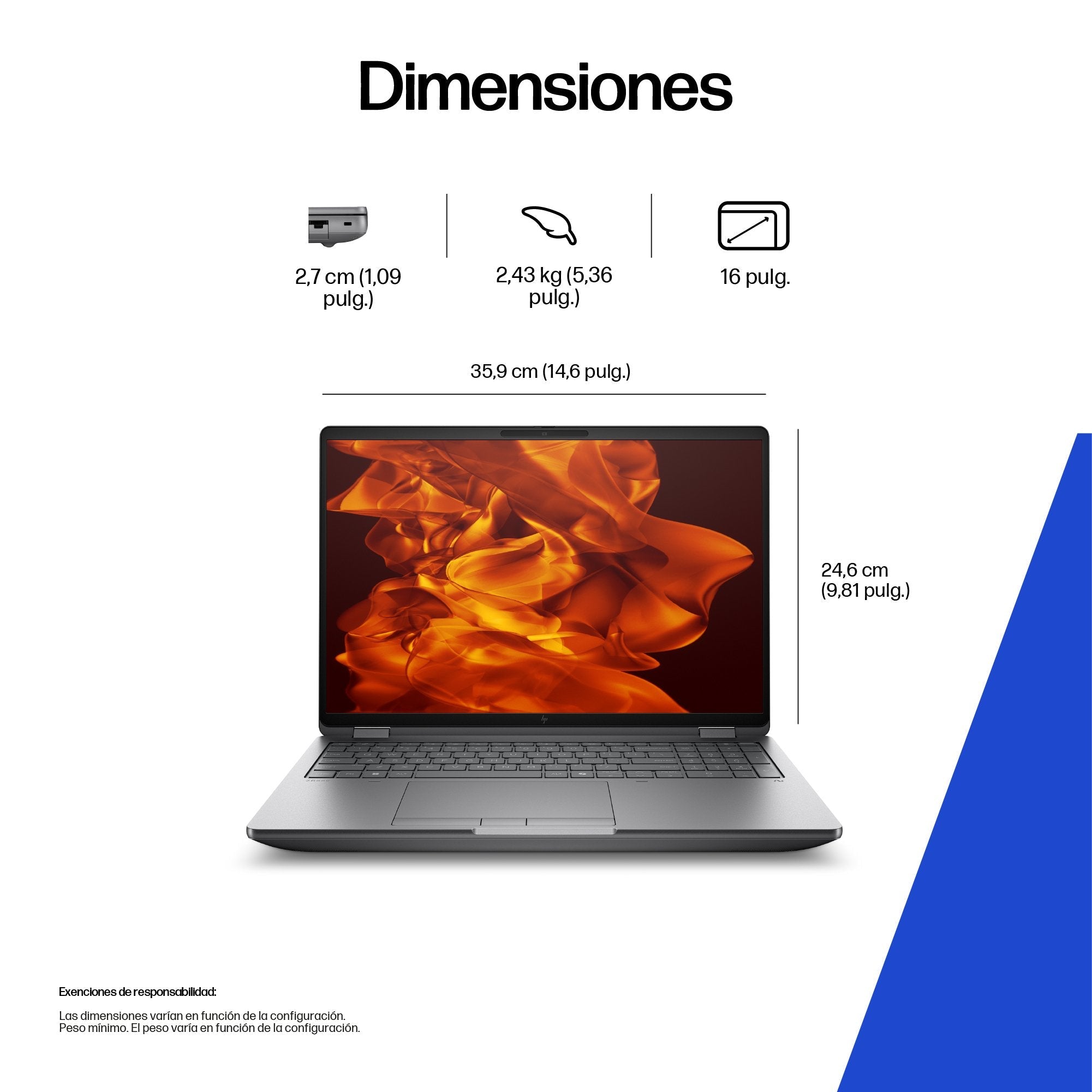 Portátil Workstation Zbook Fury 16 G1i  Win 11 Pro Vpro