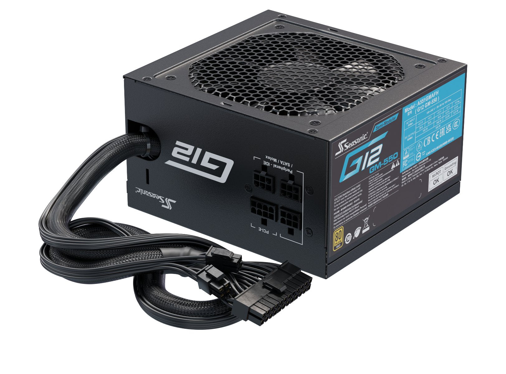 EAN 4711173878490 - Seasonic G12 GM unidad de fuente de alimentación 650 W 20+4 pin ATX ATX Negro imagen 4