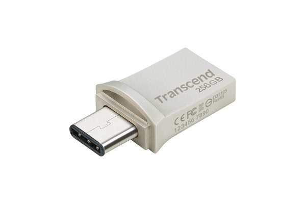 EAN 0760557864943 - Transcend JetFlash 890 unidad flash USB 256 GB USB Type-A / USB Type-C 3.2 Gen 1 (3.1 Gen 1) Plata imagen 3