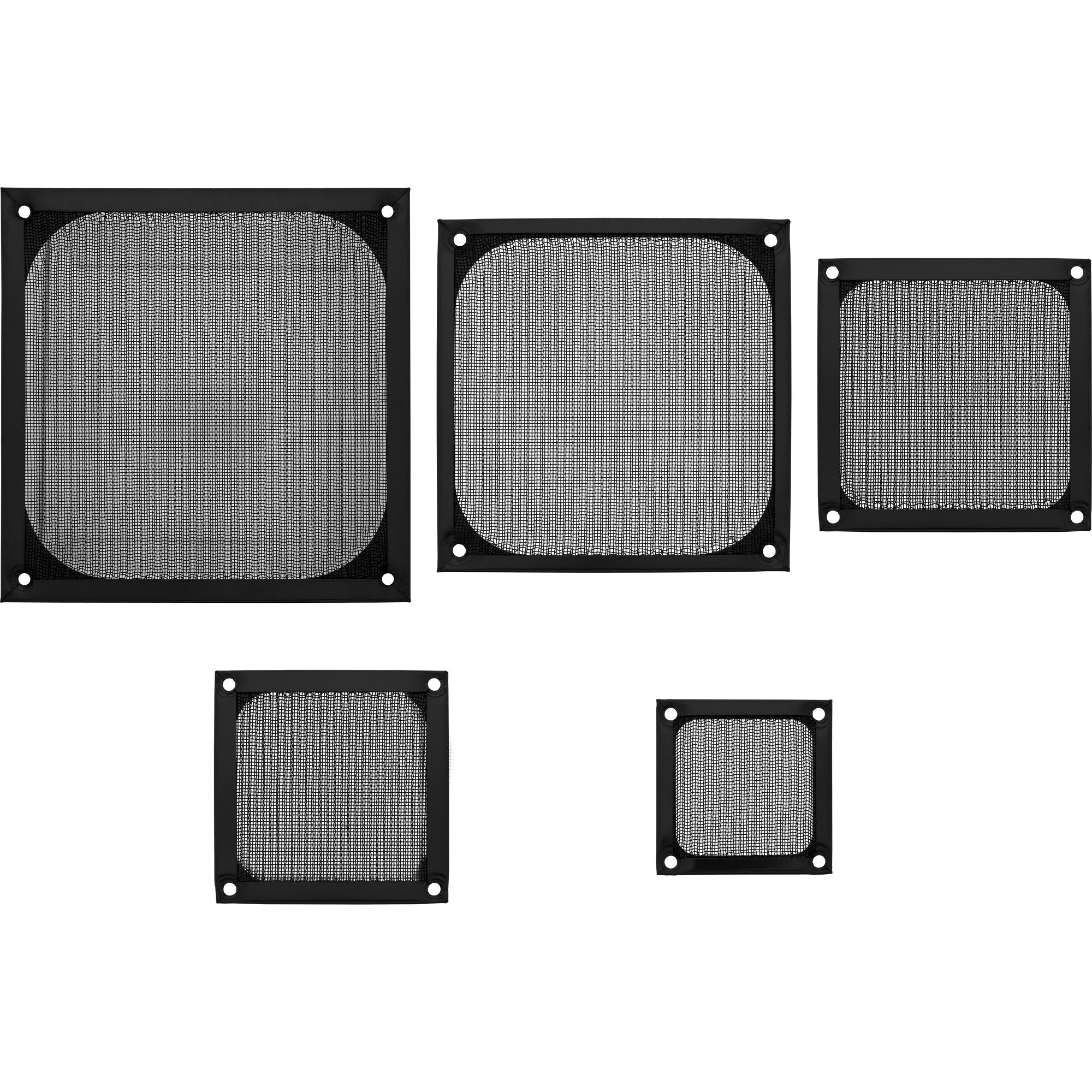 Filtro De Aluminio Inline Fan Grill 92x92mm Negro