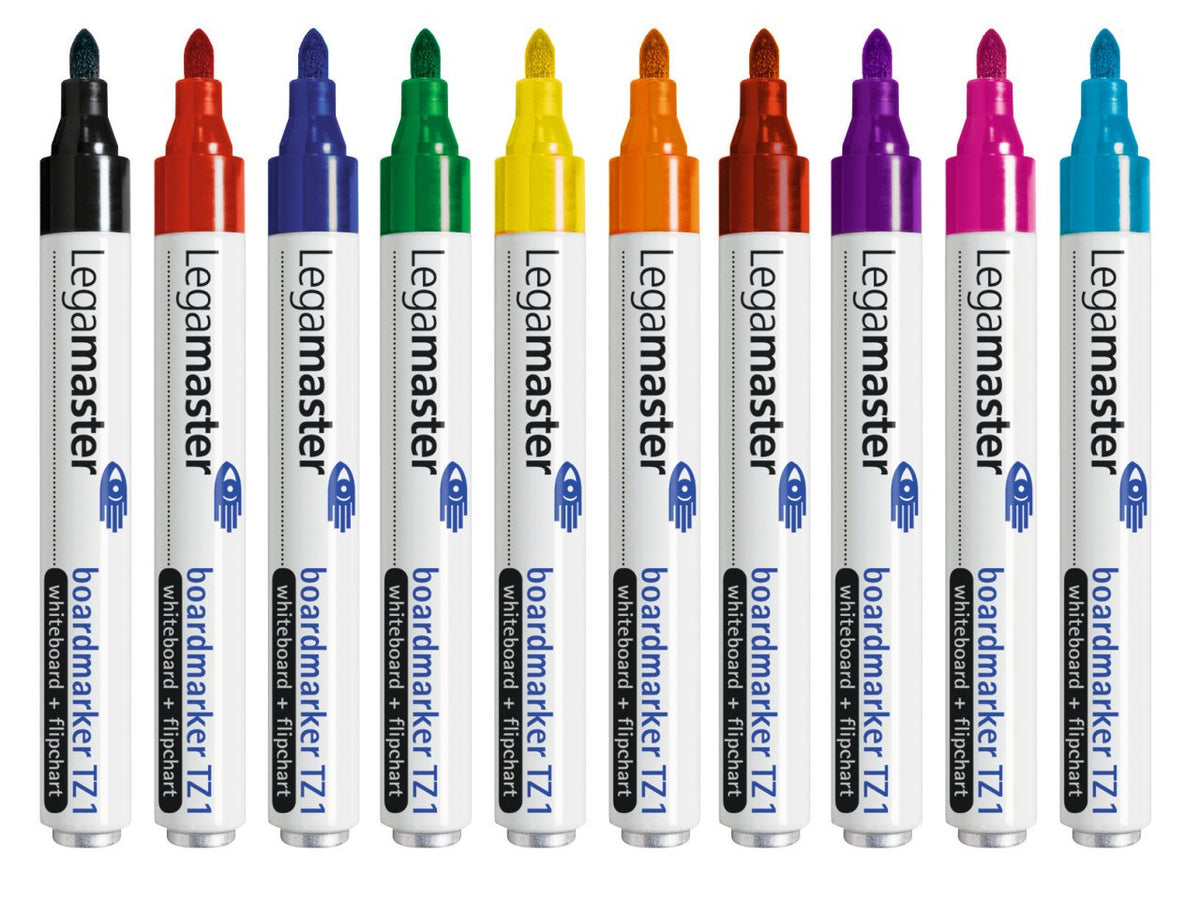 Legamaster Tz 1 - Marker - Para Flipchart, Whiteboard - Mixto Colores - Base De Alcohol Tinta - 1.5-3 Mm (Paquete De 10)