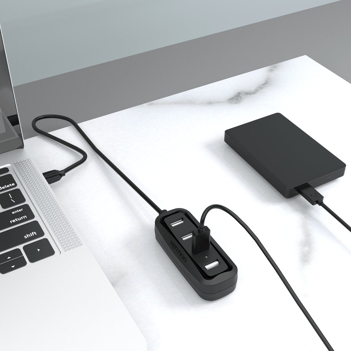 EAN 6922794720114 - Vention VAS-J43-B050 hub de interfaz USB 2.0 480 Mbit/s Negro imagen 5