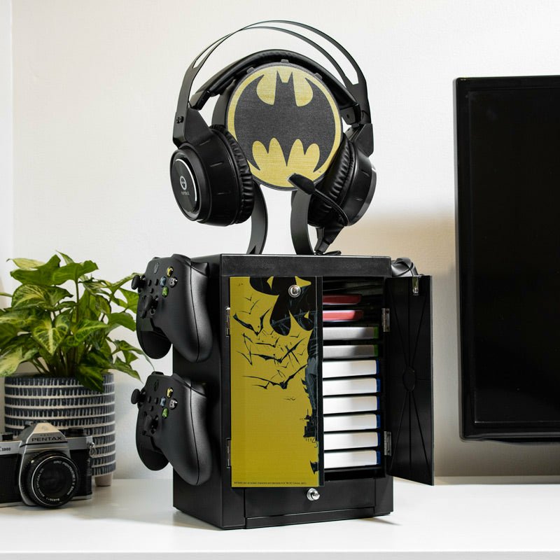 Soporte Para Accesorios De Casillero Para Juegos Dc Comics - Logotipo De Batman