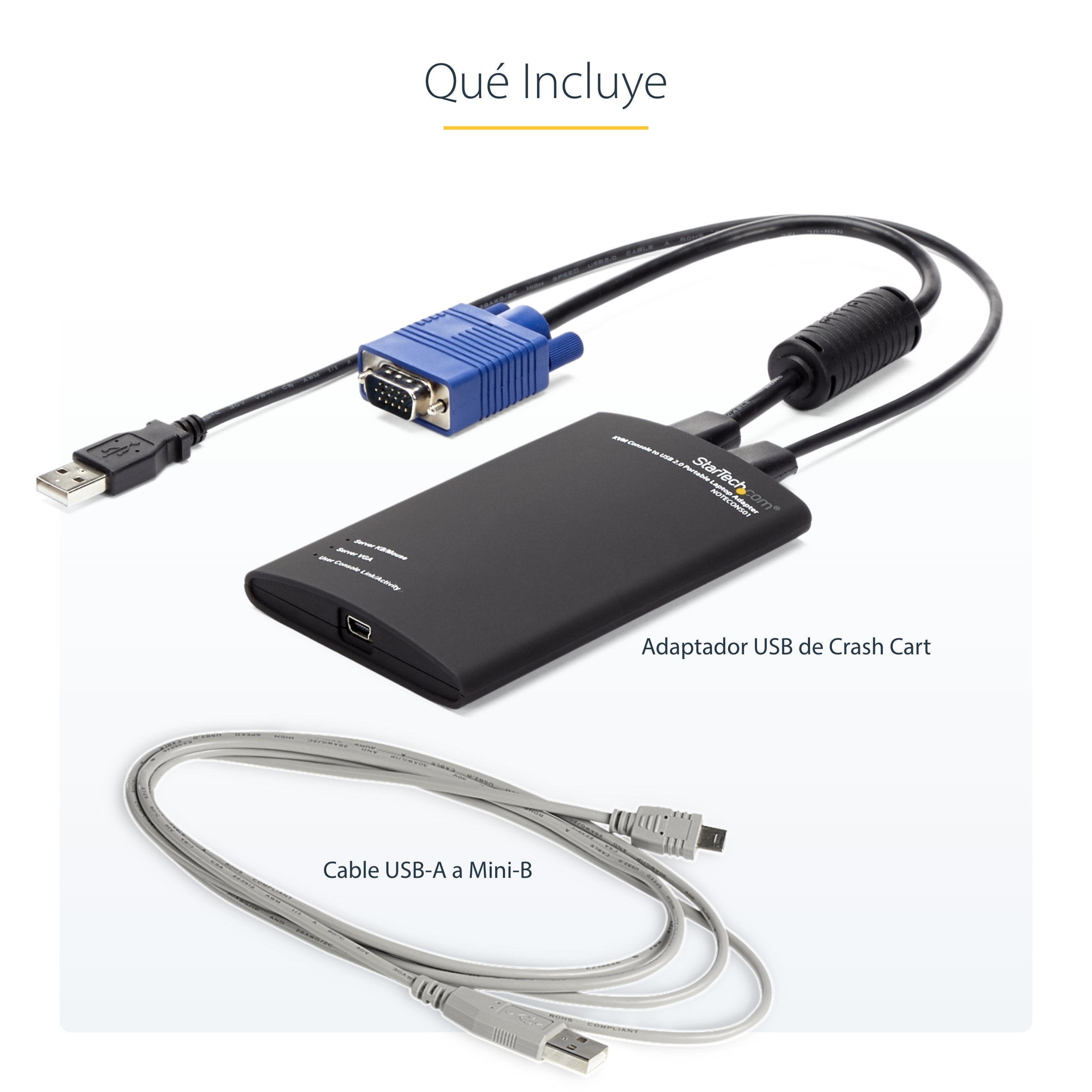 Startech Adaptador Crash Cart Conector Usb Kvm Ord