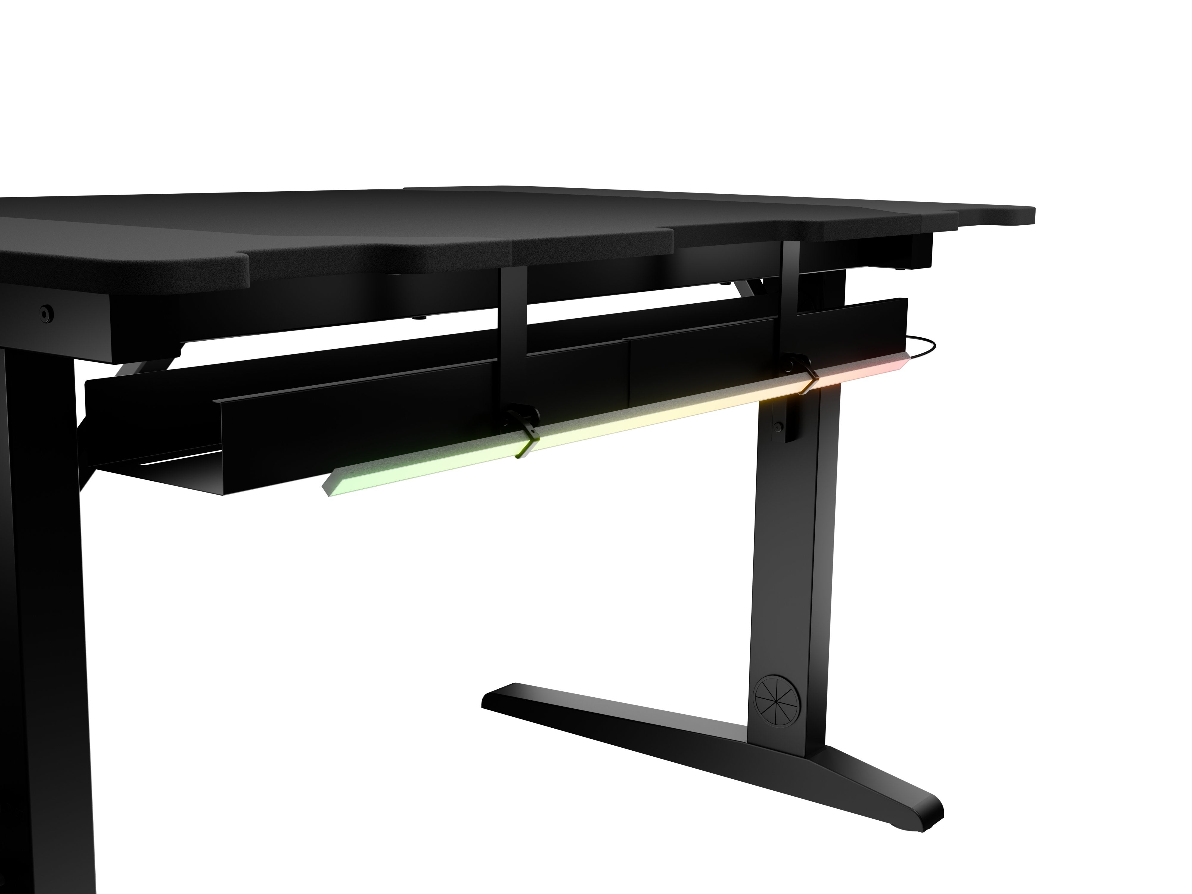 Mesa Gaming Genesis Holm Modular 120 Rgb Negro 120x75 Cm