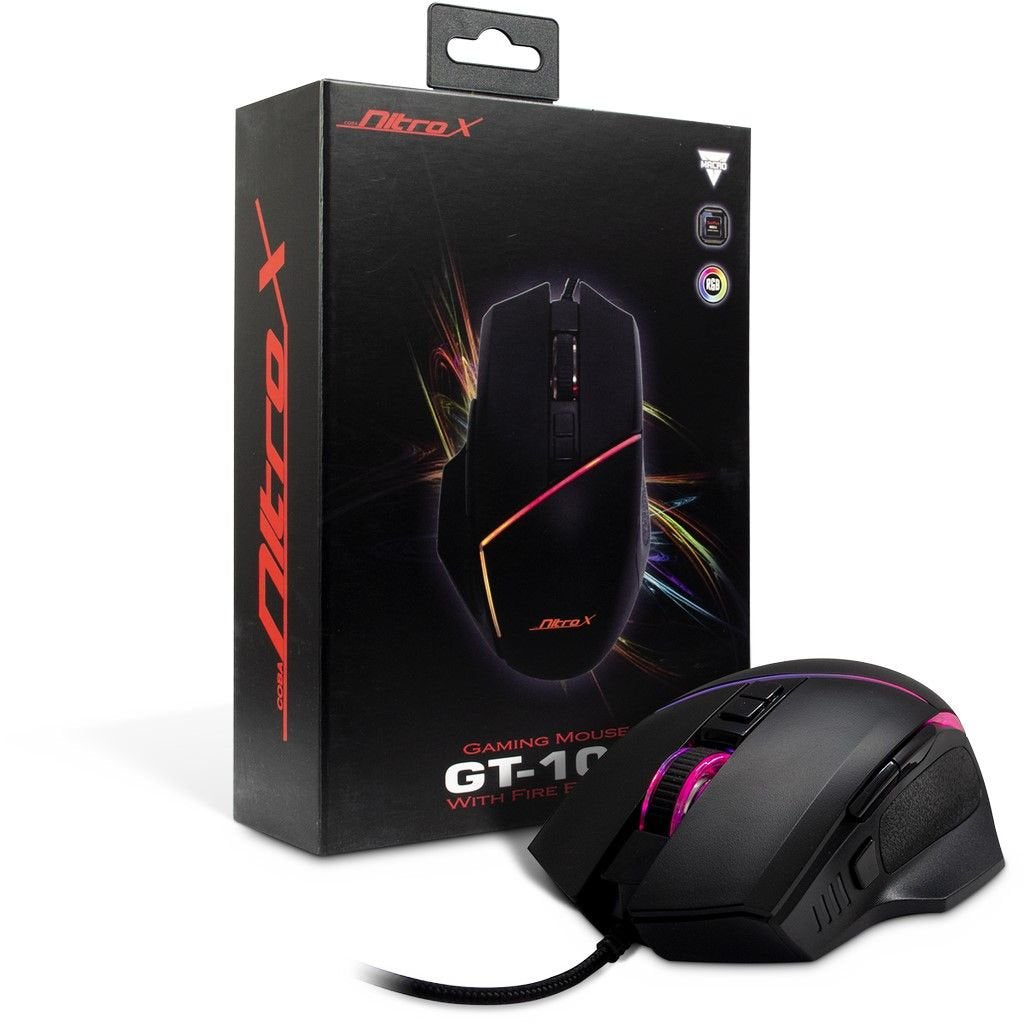 Inter-Tech Raton Gaming Gt-100 Rgb Con Cable Usb Negro Retail
