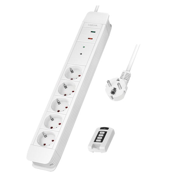 EAN 4052792064841 - LogiLink LPS402 base múltiple 1,5 m 5 salidas AC Interior Blanco imagen 1