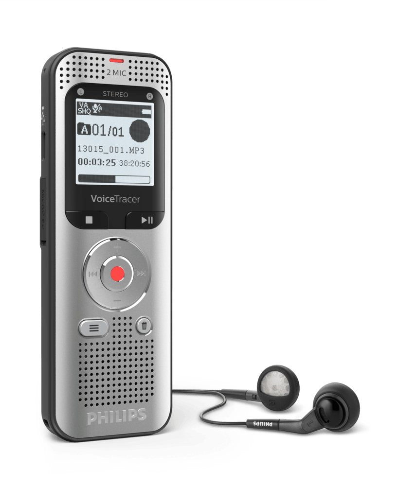 Philips Voice Tracer Dvt2050/00 Dictáfono Tarjeta Flash Plata
