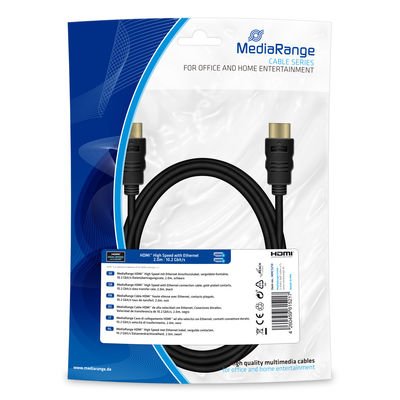 EAN 4260459615217 - MediaRange MRCS210 cable HDMI 2 m HDMI tipo A (Estándar) Negro imagen 1