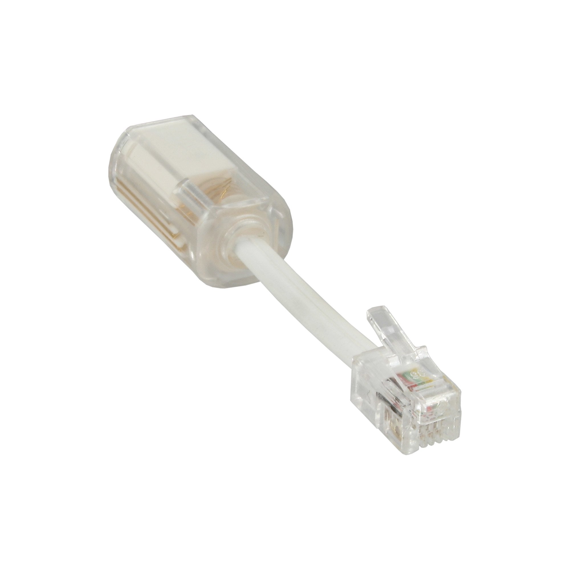 Desenredador Inline Twist-Stop Para Auricular De Teléfono Transparente + Cable