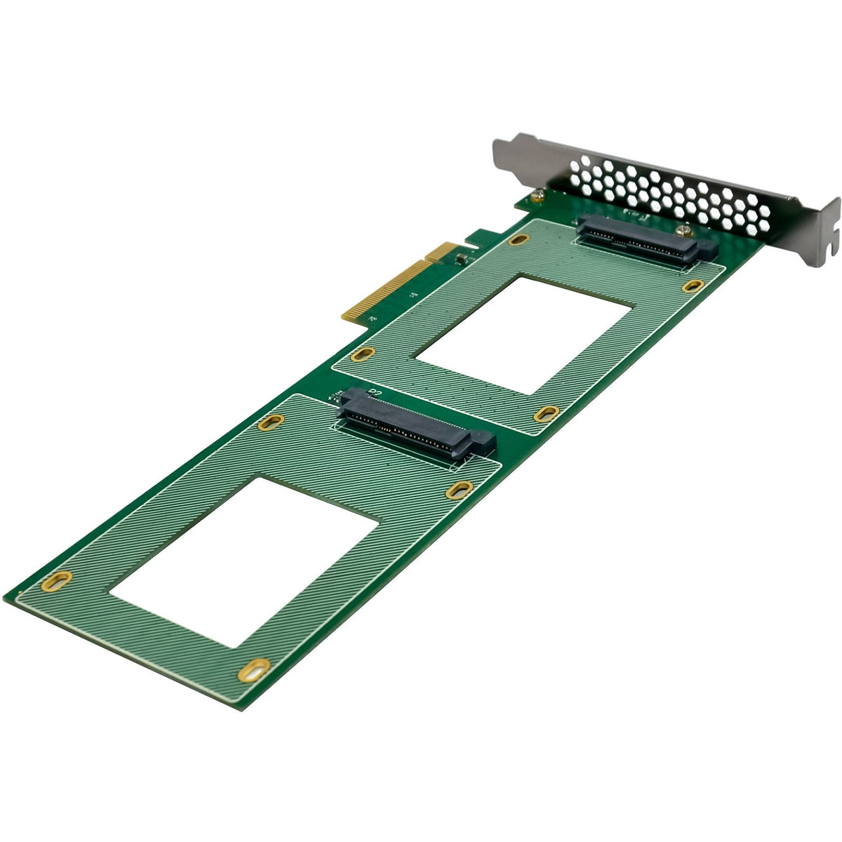 Inline Pcie Tarjeta A 2x Interno U.2 Nvme Sff-8639 Bifurcation - Pcie X8 - Schmal