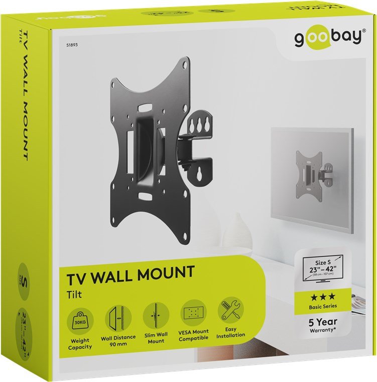 Tv Easyflex M, Wandhalterung Schwarz
