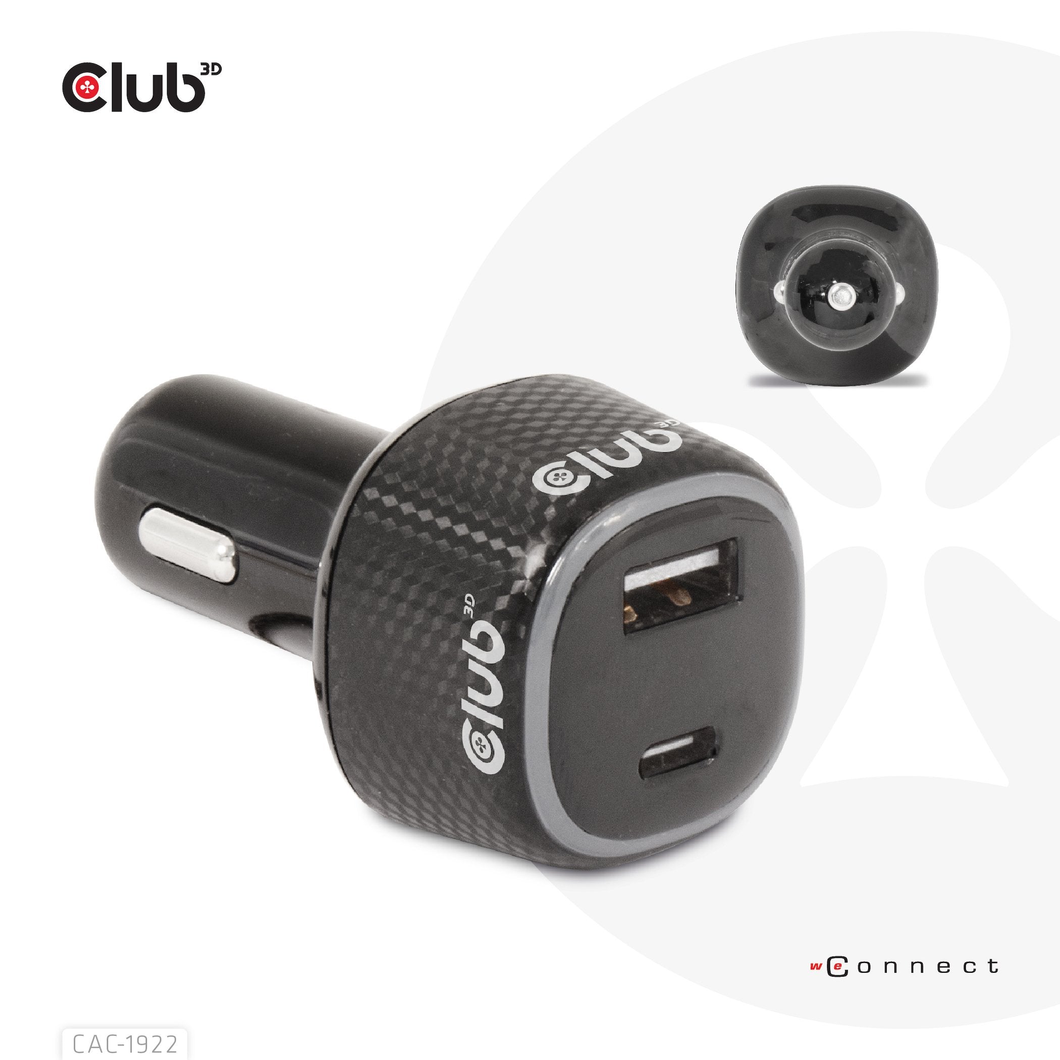 EAN 8719214472795 - CLUB3D CAC-1922 cargador de dispositivo móvil Portátil Negro Encendedor de cigarrillos Auto imagen 8