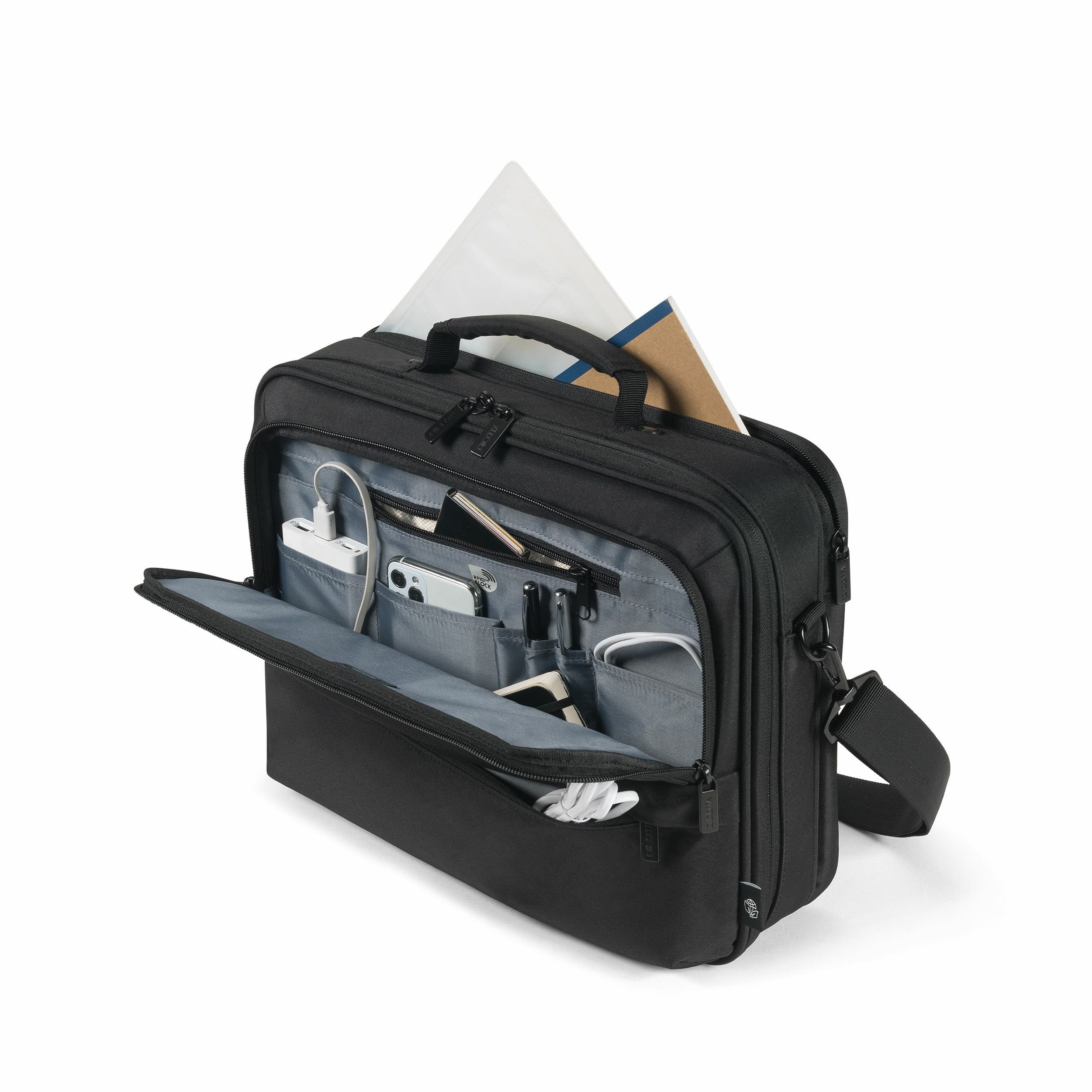 EAN 7640239421042 - DICOTA D32029-RPET maletines para portátil 35,8 cm (14.1") Maletín Negro imagen 6