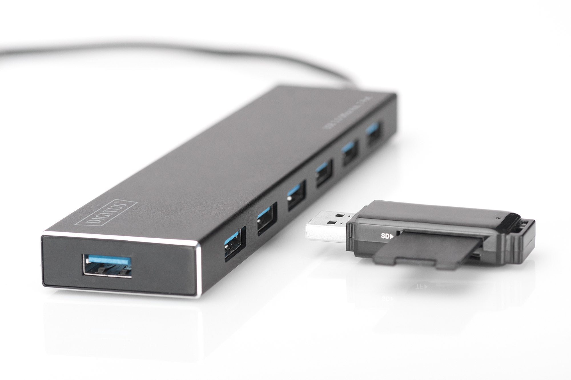 EAN 4016032447474 - Digitus DA-70241-1 hub de interfaz USB 3.2 Gen 1 (3.1 Gen 1) Type-A 5000 Mbit/s Gris imagen 5