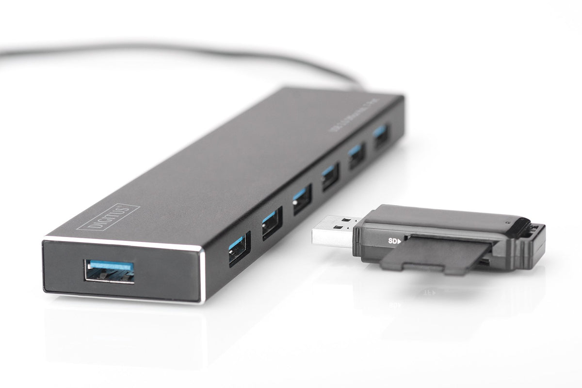 EAN 4016032447474 - Digitus DA-70241-1 hub de interfaz USB 3.2 Gen 1 (3.1 Gen 1) Type-A 5000 Mbit/s Gris imagen 7