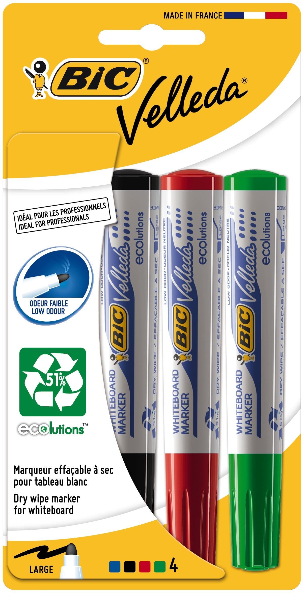 EAN 3086120027742 - BIC 3086120027742 rotulador Negro, Azul, Verde, Rojo 4 pieza(s) imagen 1