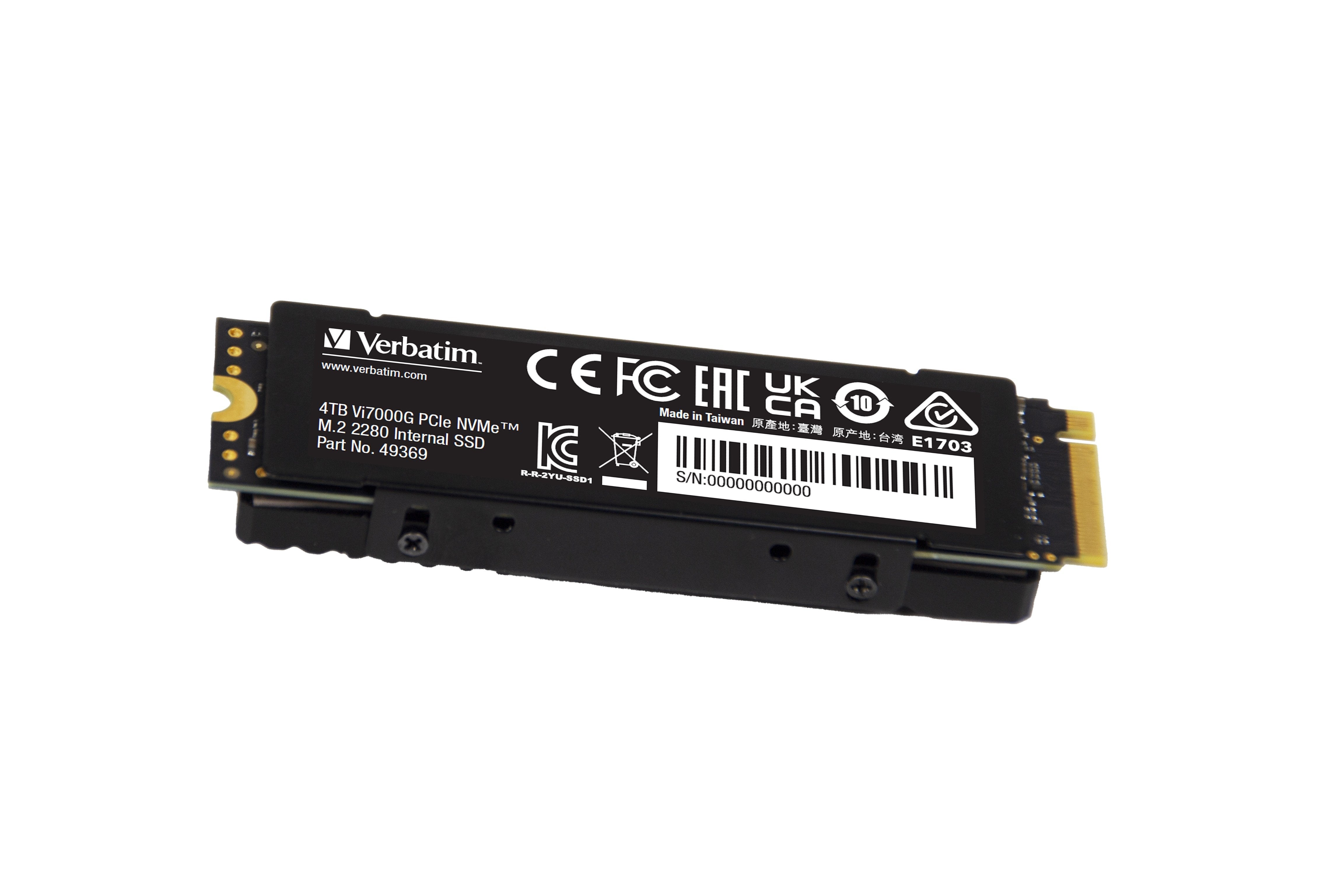 Verbatim Vi7000 M.2 Ssd 4tb Pcie Nvme 49369