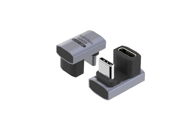 Premium Usb4 3x2 Usb-C Twice-Angled Adapter, 240w,