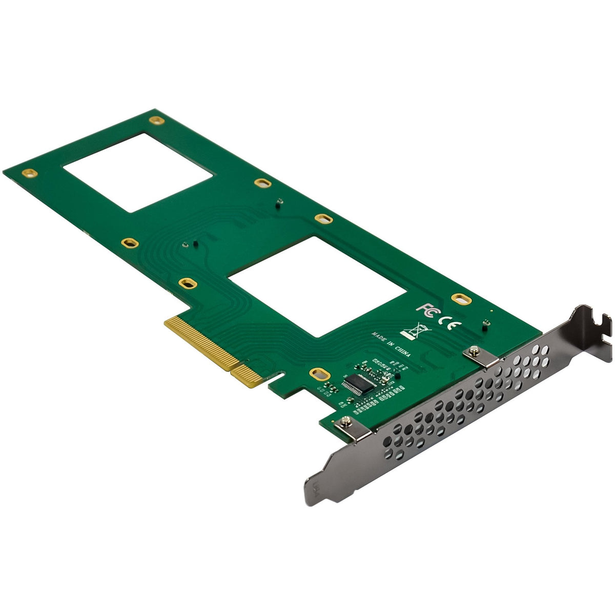 Inline Pcie Tarjeta A 2x Interno U.2 Nvme Sff-8639 Bifurcation - Pcie X8 - Schmal