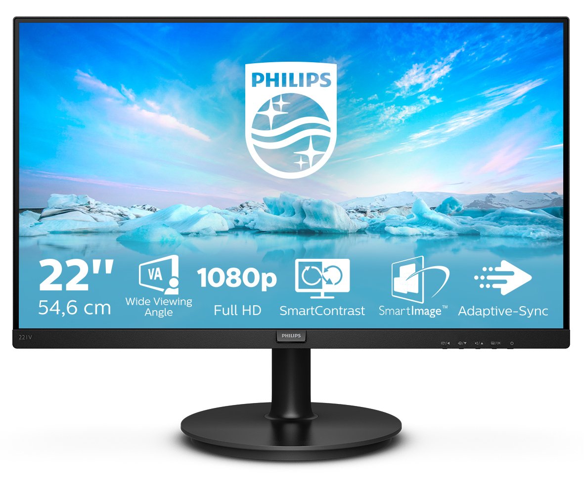 EAN 8712581760175 - Philips V Line 221V8/00 pantalla para PC 54,6 cm (21.5") 1920 x 1080 Pixeles Full HD LED Negro imagen 2