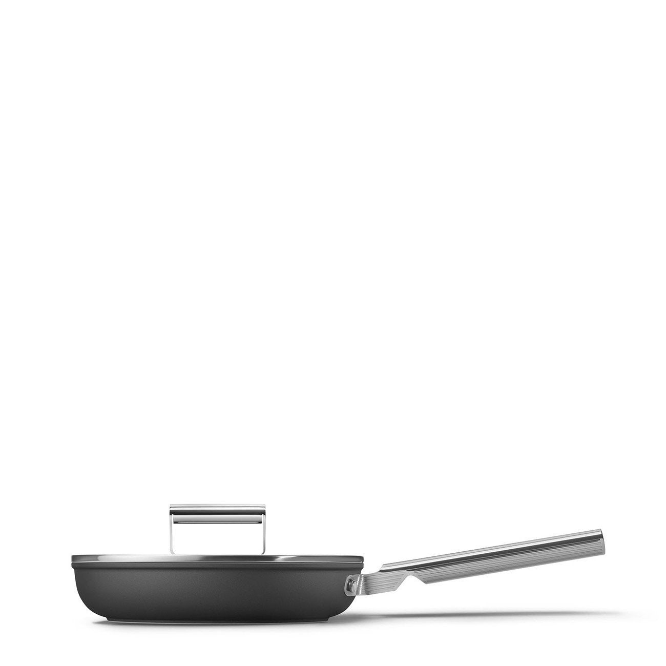 Smeg Fpf2002blm Bratpfanne, 20 Cm, Keramik, Edelstahlgriff, Mattschwarz