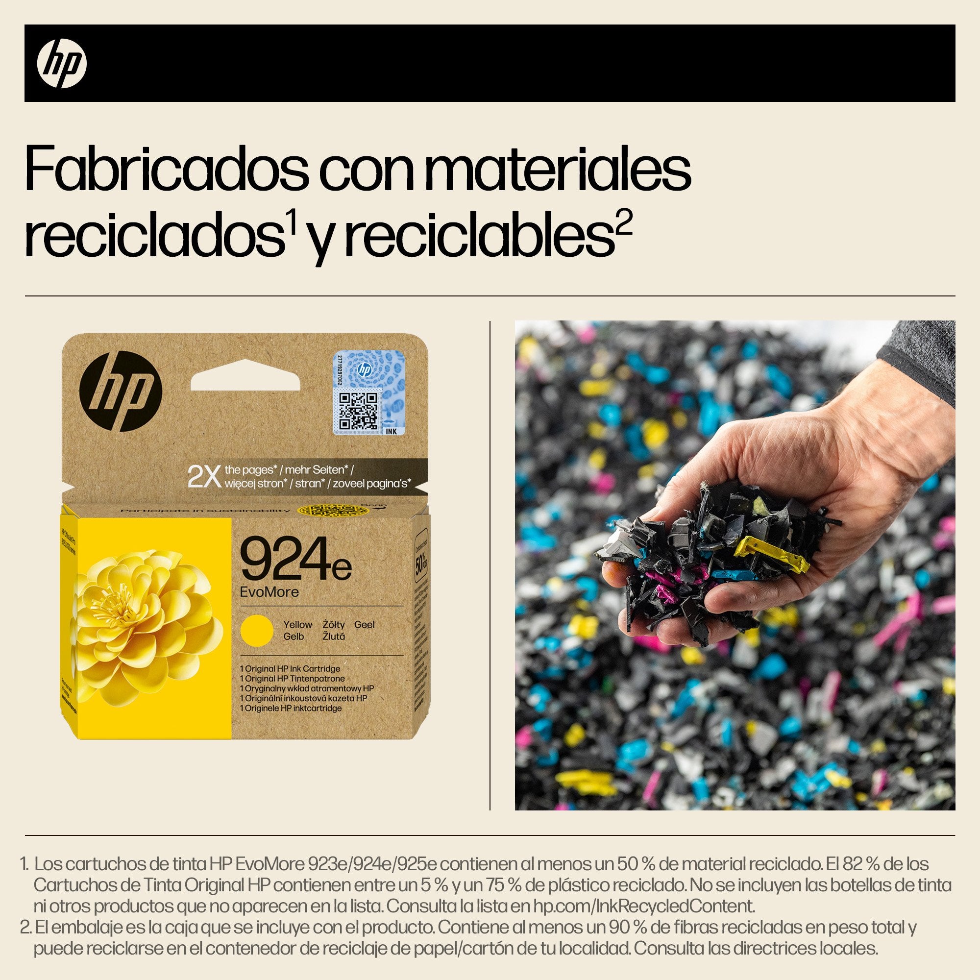 EAN 0196786147487 - HP 924e EvoMore Yellow Original Ink Cartridge cartucho de tinta 1 pieza(s) Alto rendimiento (XL) Amarillo imagen 2