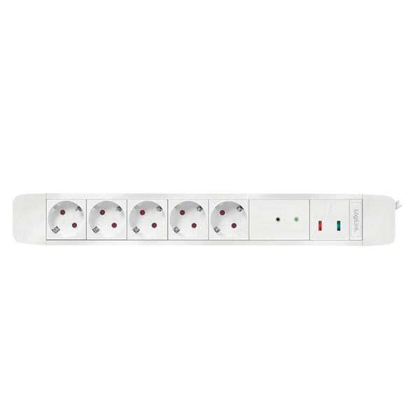 EAN 4052792064841 - LogiLink LPS402 base múltiple 1,5 m 5 salidas AC Interior Blanco imagen 2