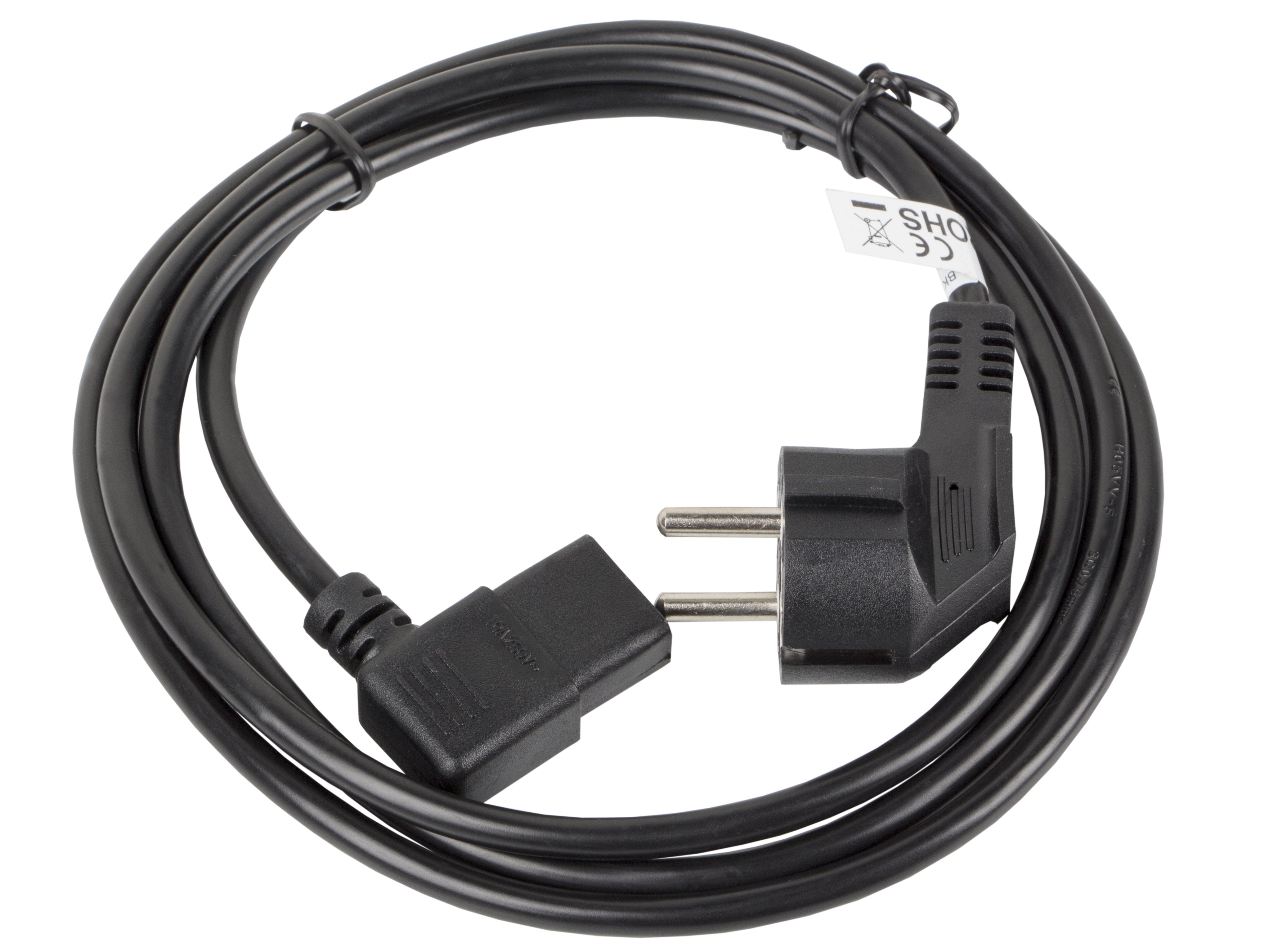 EAN 5901969436440 - Lanberg CA-C13C-12CC-0030-BK cable de transmisión Negro 3 m CEE7/7 IEC 320 imagen 1