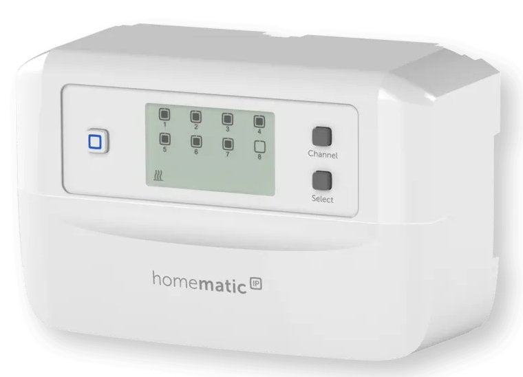 Eq-3 Ag Homematic Ip Fussbodenheizungscontroller - 8 Canales, Motorisch, Digitales Thermostat, Room, Rf, Blanco, Ip20, Botones