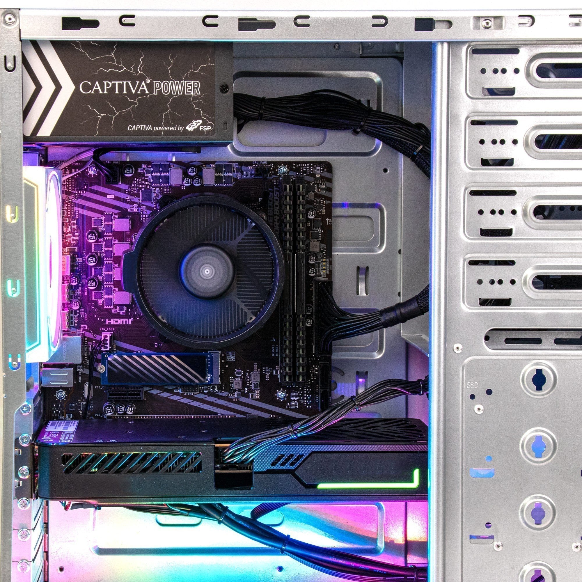 EAN 4046373929629 - CAPTIVA 92962 PCs/estación de trabajo AMD Ryzen™ 5 5500 16 GB DDR4-SDRAM 500 GB SSD NVIDIA GeForce RTX 50 imagen 6