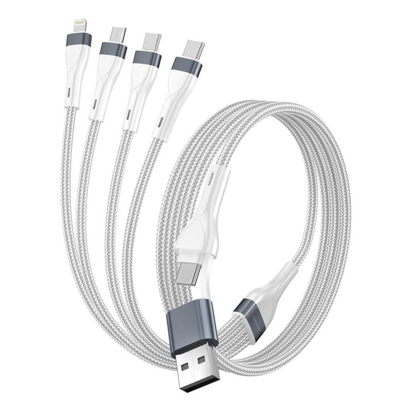 4smarts Usb-C/A Multi-Cable De Carga 4in2 25cm, Blanco