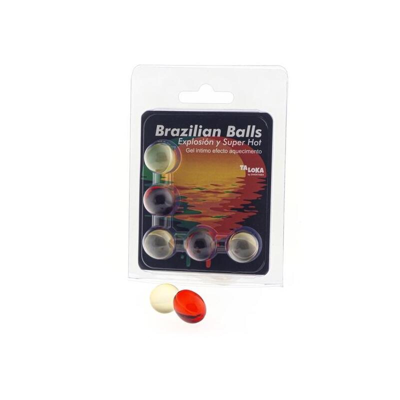 5 Brazilian Balls Explosion De Aromas Gel Excitante Efecto Supercalentamiento