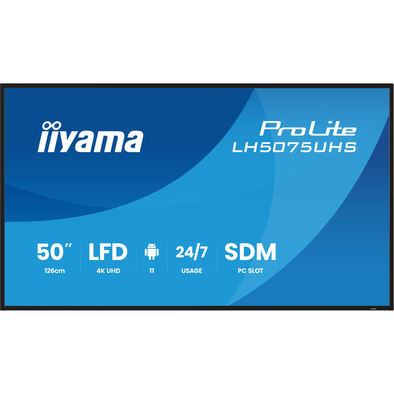 50" 3840x2160. Uhd Va Panel. Haze 25%. 500cd/Mý. Landscape