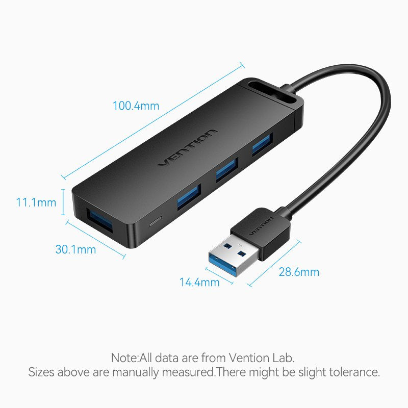 Hub Usb 3.0 Vention Chlbd 4xusb Microusb Pd 50cm