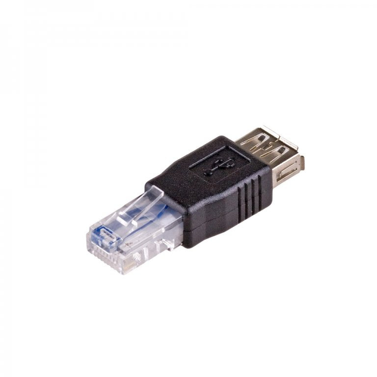 Akyga Ak-Ad-27 Adaptador De Cable Rj45 Usb 2.0 Type A Negro (Usb 2.0 F - Rj45 M