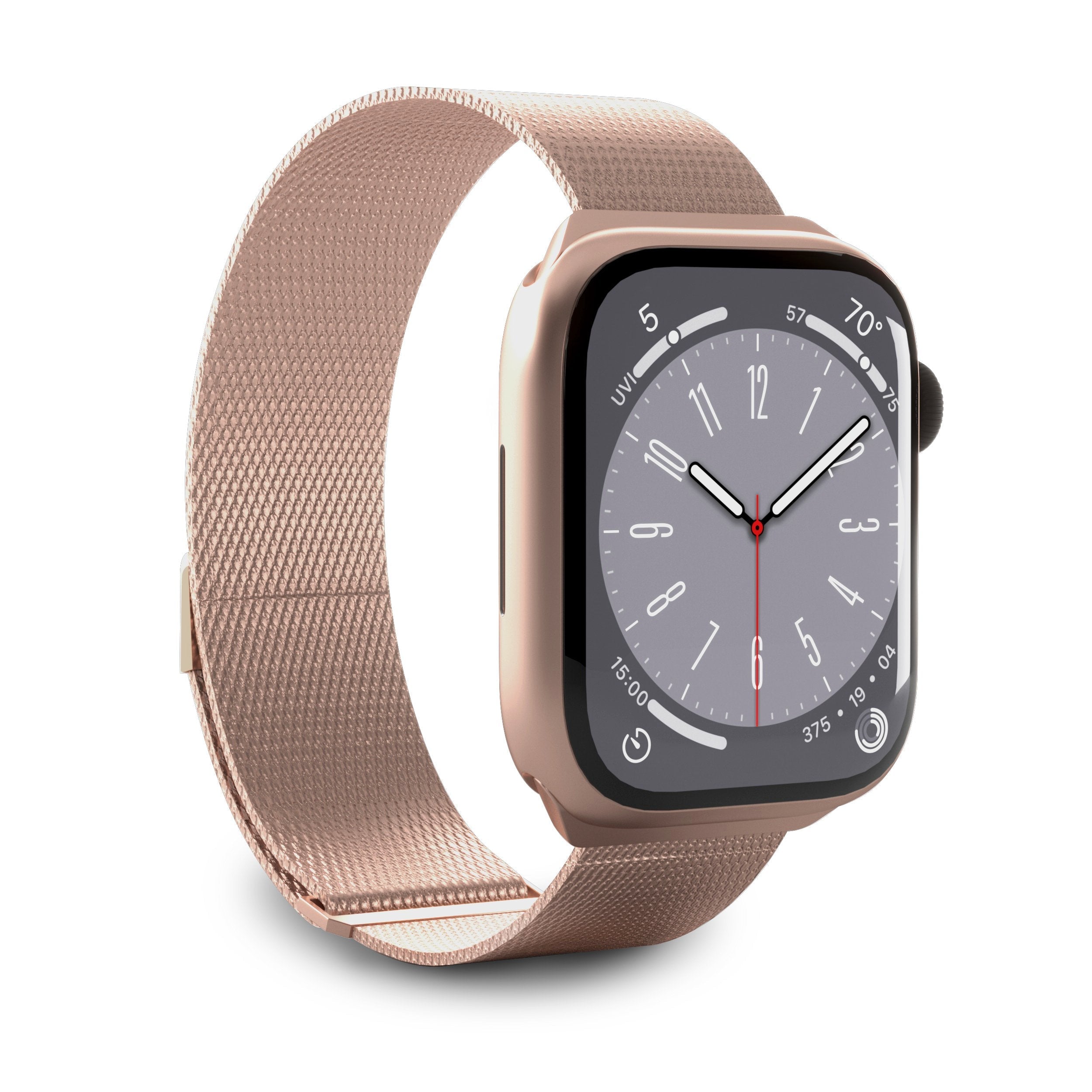 Puro Milanese Magnetic Band - Pasek Ze Stali Nierdzewnej Do Apple Watch 38/40/41 Mm (Rózowe Zloto)