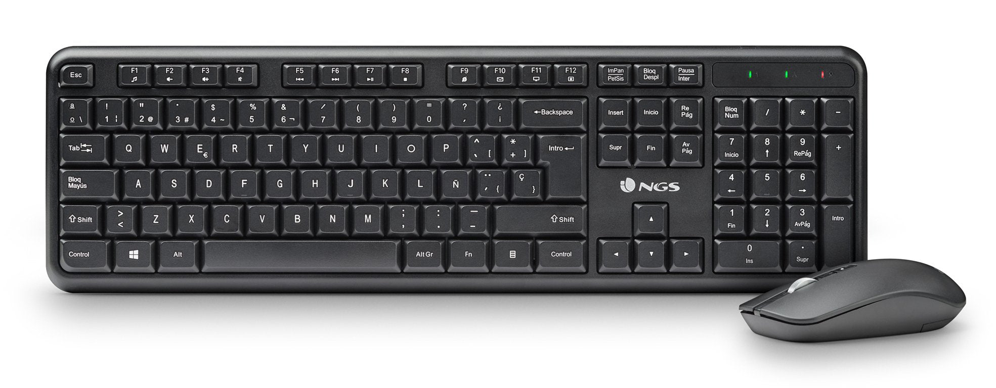 EAN 8435430627497 - NGS SERENITY KIT (QUERTY, ES) teclado Ratón incluido Universal RF inalámbrico QWERTY Español Negro imagen 2