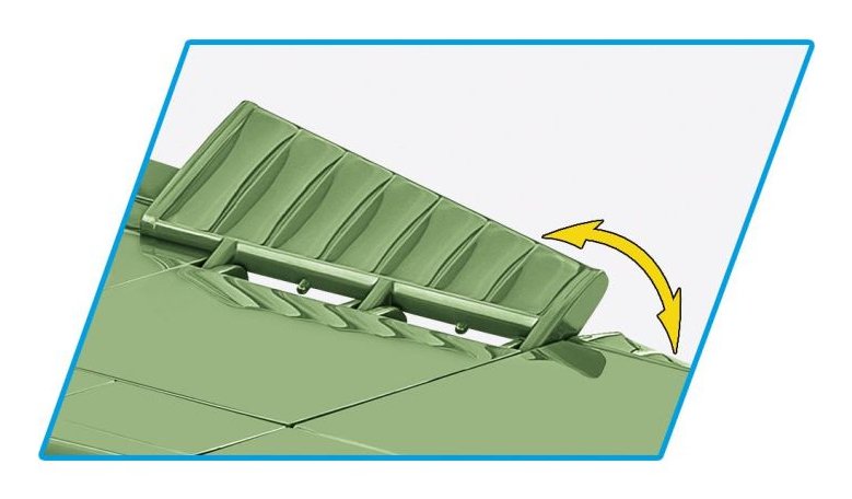 Cobi Bell P-39q Airacrobra, Design Toys Olive Green Cobi-5747