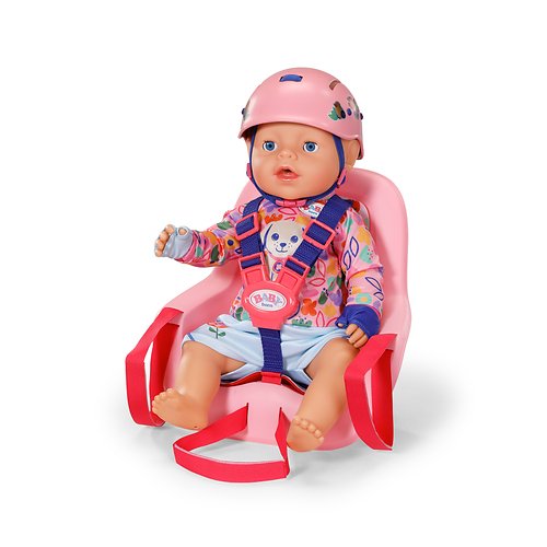 Zapf Creation Baby Born® Asiento De Bicicleta, Accesorios Para Muñecas Rosa/Azul 839980