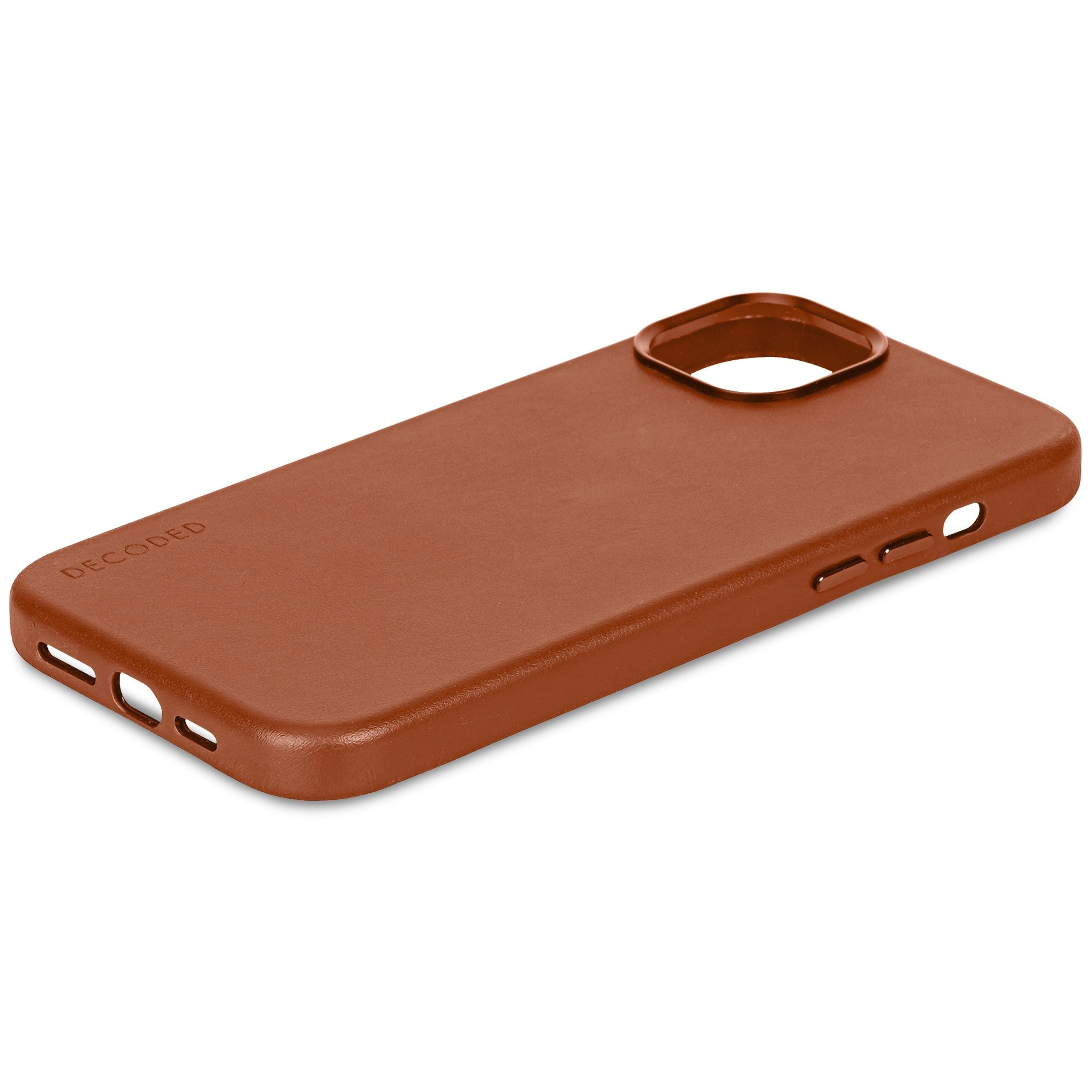 Decoded Leather Backcover For Iphone 15 Plus Tan