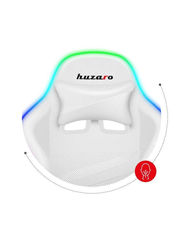 EAN 5903796013184 - Huzaro FORCE 4.4 RGB Silla para videojuegos de PC Asiento (de seguridad) de butaca Blanco imagen 10