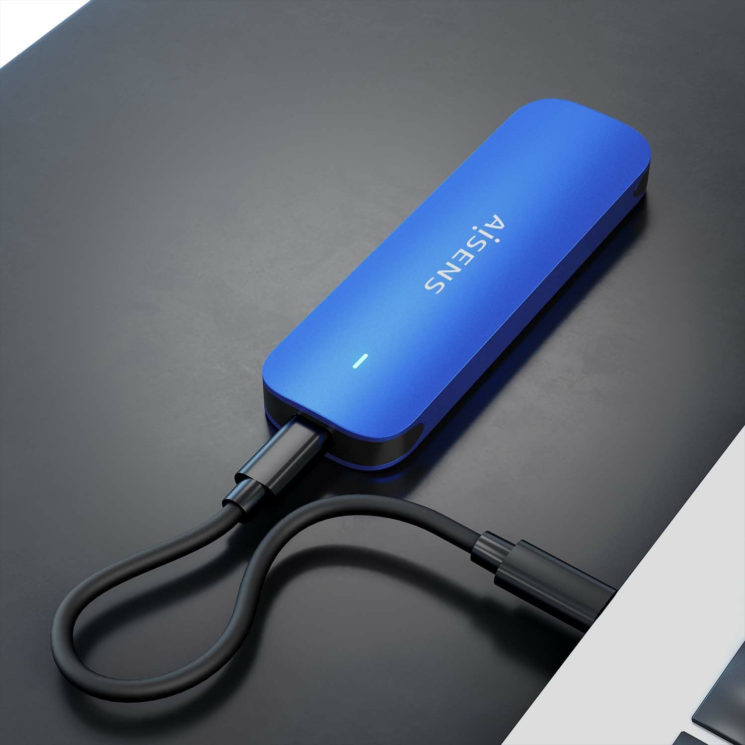 EAN 8436574709704 - AISENS ASM2-026BLU caja para disco duro externo Caja externa para unidad de estado sólido (SSD) Azul M.2 imagen 5