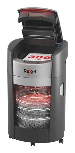 Trituradora Rexel Shredmax Autofeed+ 300m, P5, 300 Hojas, Cubo De 25 L