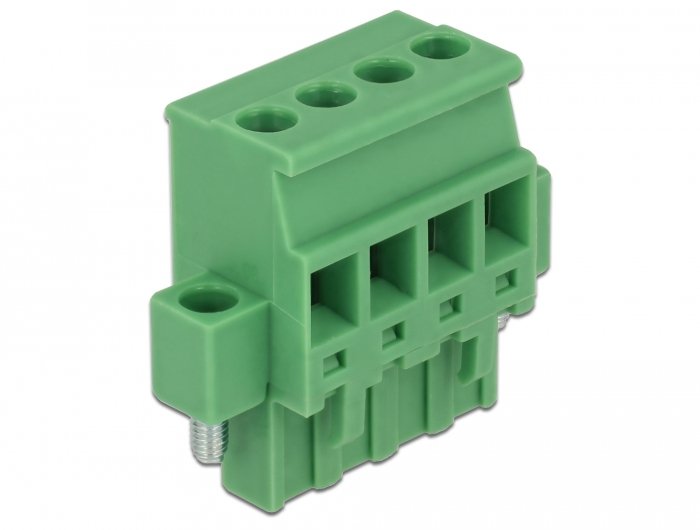Terminalblock Set Für Hutschienen 4 Pin Mit Schraubverriegelung