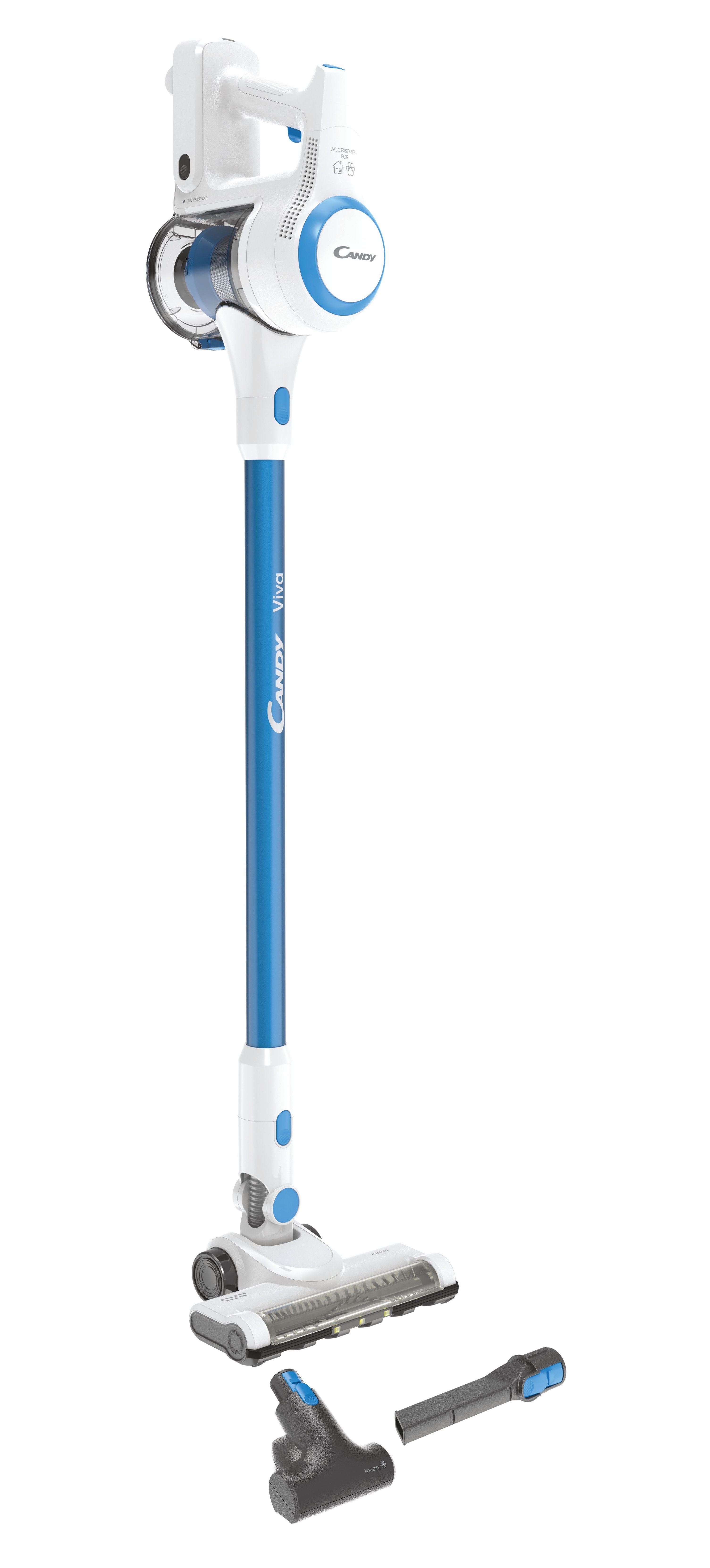 Candy Scopa Elettrica Cviva20 Ricaricabile Bianco/Blu