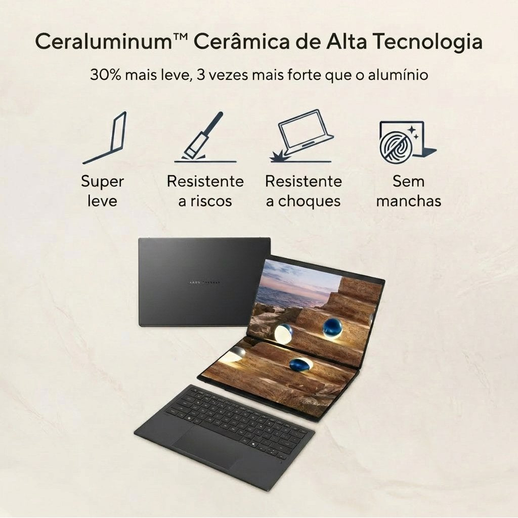 Portátil Asus Zenbook Duo Ux8407aa 14" Ultra 9 285h 32gb Dd