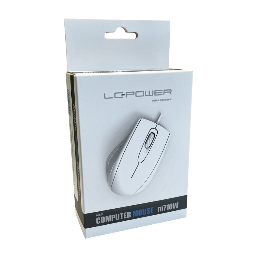 Raton Lc-Power Optical M710w Usb Blanco